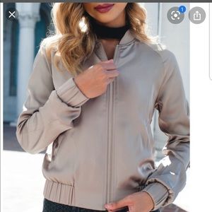 NWT Express Gold Bomber Jacket